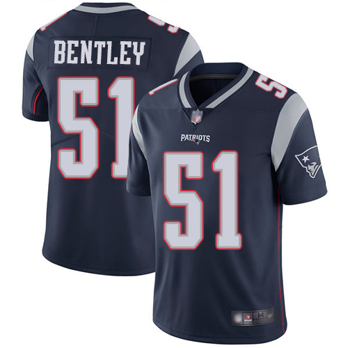 New England Patriots Football 51 Vapor Limited Navy Blue Men Ja Whaun Bentley Home NFL Jersey